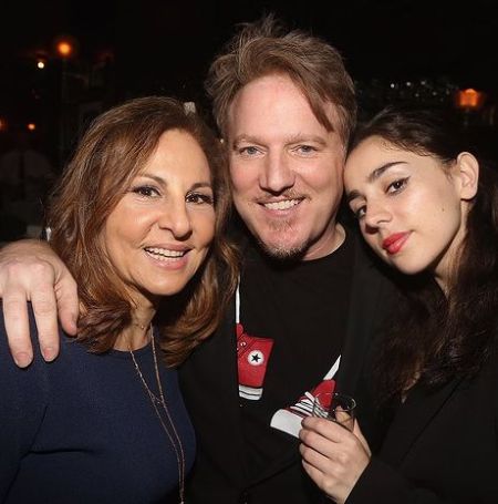 Kathy Najimy with her husband Dan Finnerty and daughter Samia Najimy Finnerty.